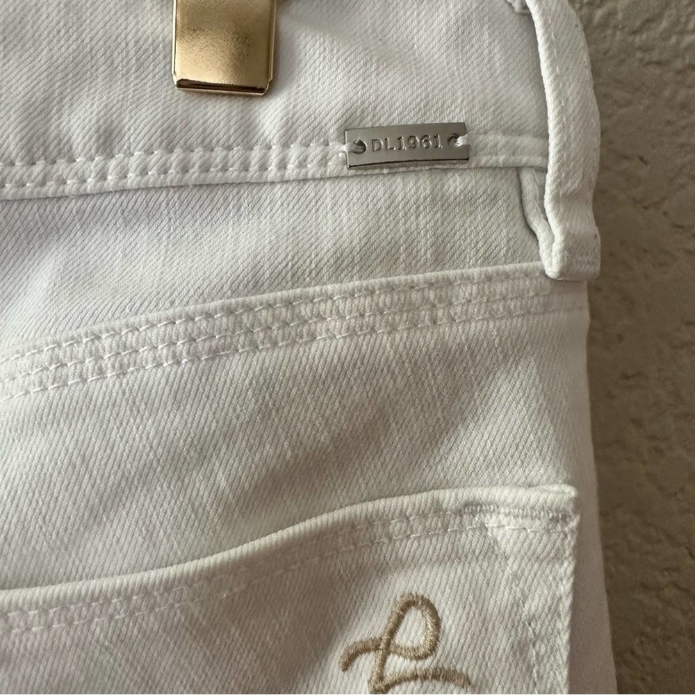 DL1961 Angel Skinny Ankle Jeans High Rise Denim White Size 28 - Picture 12 of 13